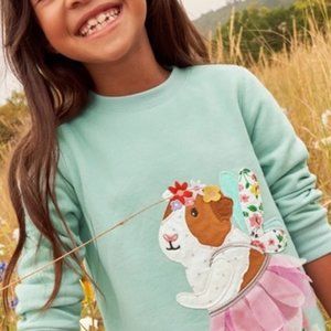 Mini Boden Girls Guinea Pig Shirt- Size 6-7